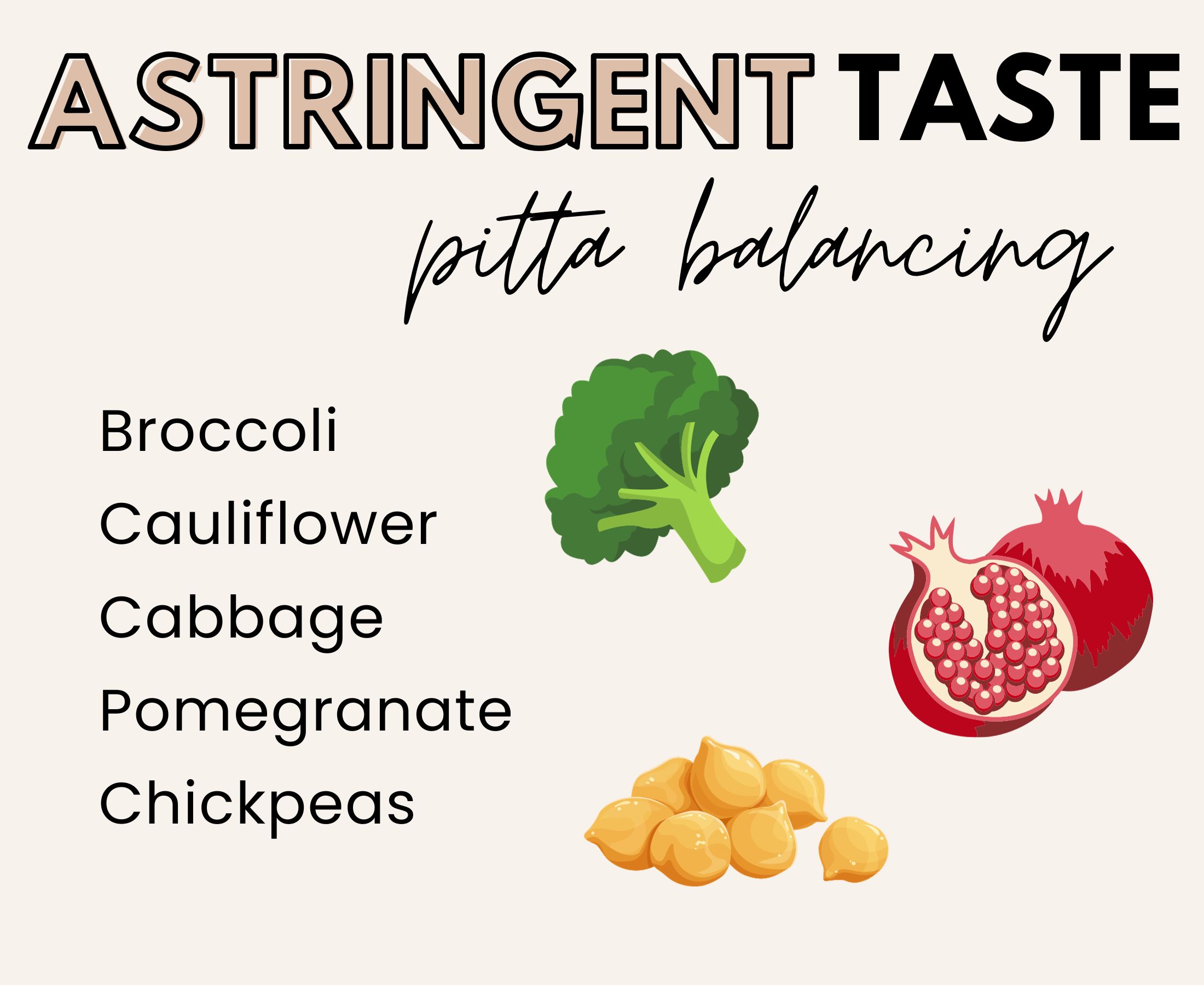 Astringent Taste Pitta